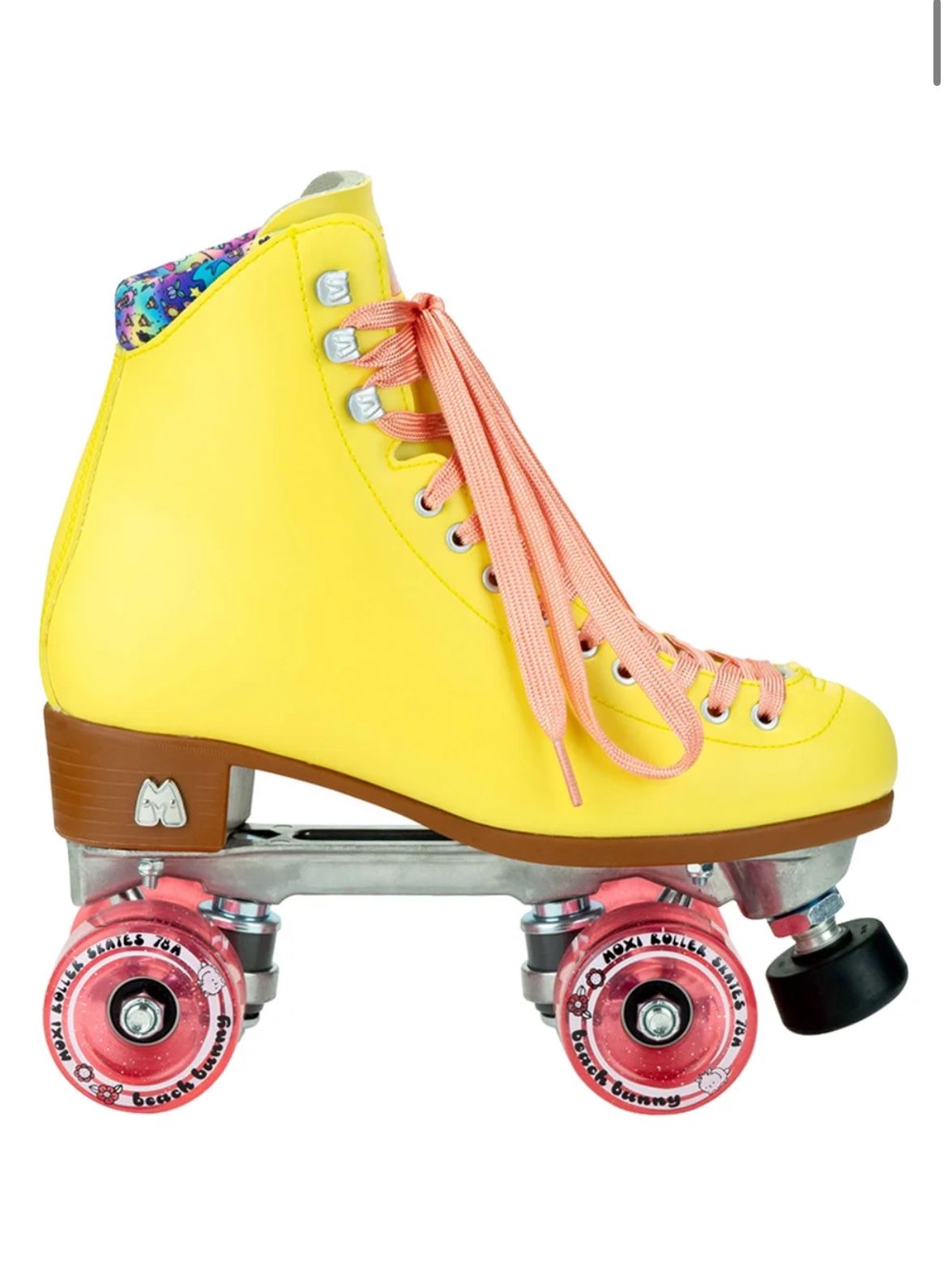 Yellow Moxie Roller Skates Size 8