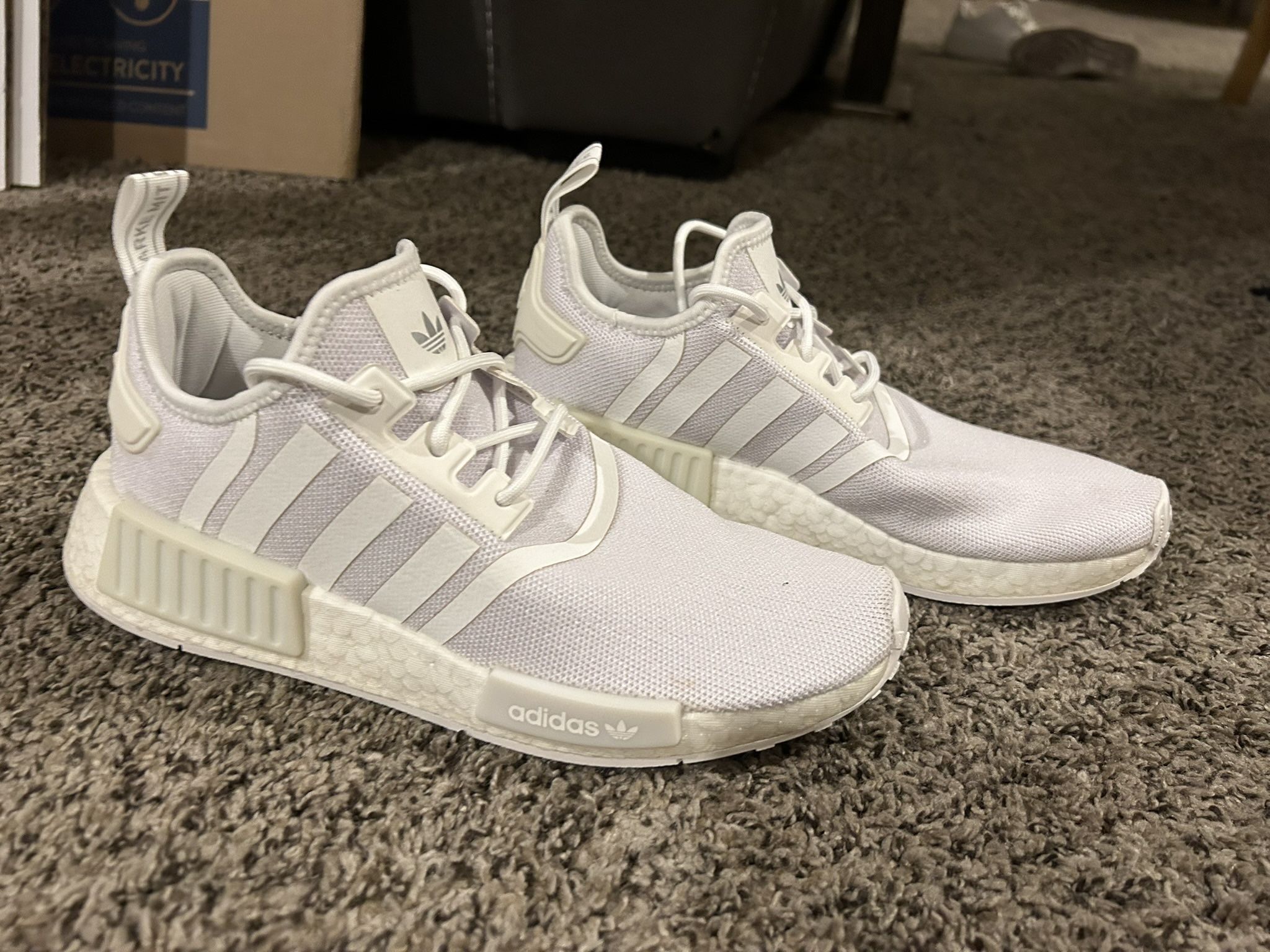 Adidas Womens NMD R1 White Sneakers