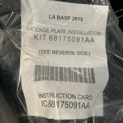 Challenger Front License Plate Bracket