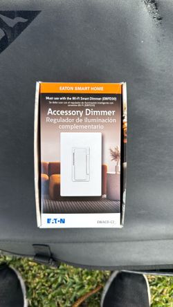 Eaton Accessory Dimmer Single-pole/3-way LED Decorator Companion Dimmer White