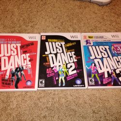 Wii Just Dance 1,2&3