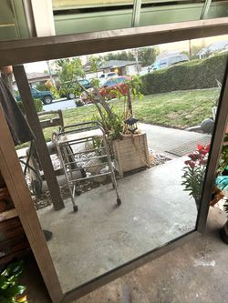 Large Mirror With Frame