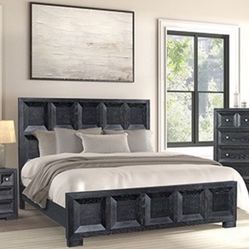 Black Wooden King Bed $699 / Queen Bed $599