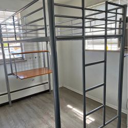 Twin Bunk Bed With Desk