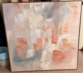 40”x40” textured painting