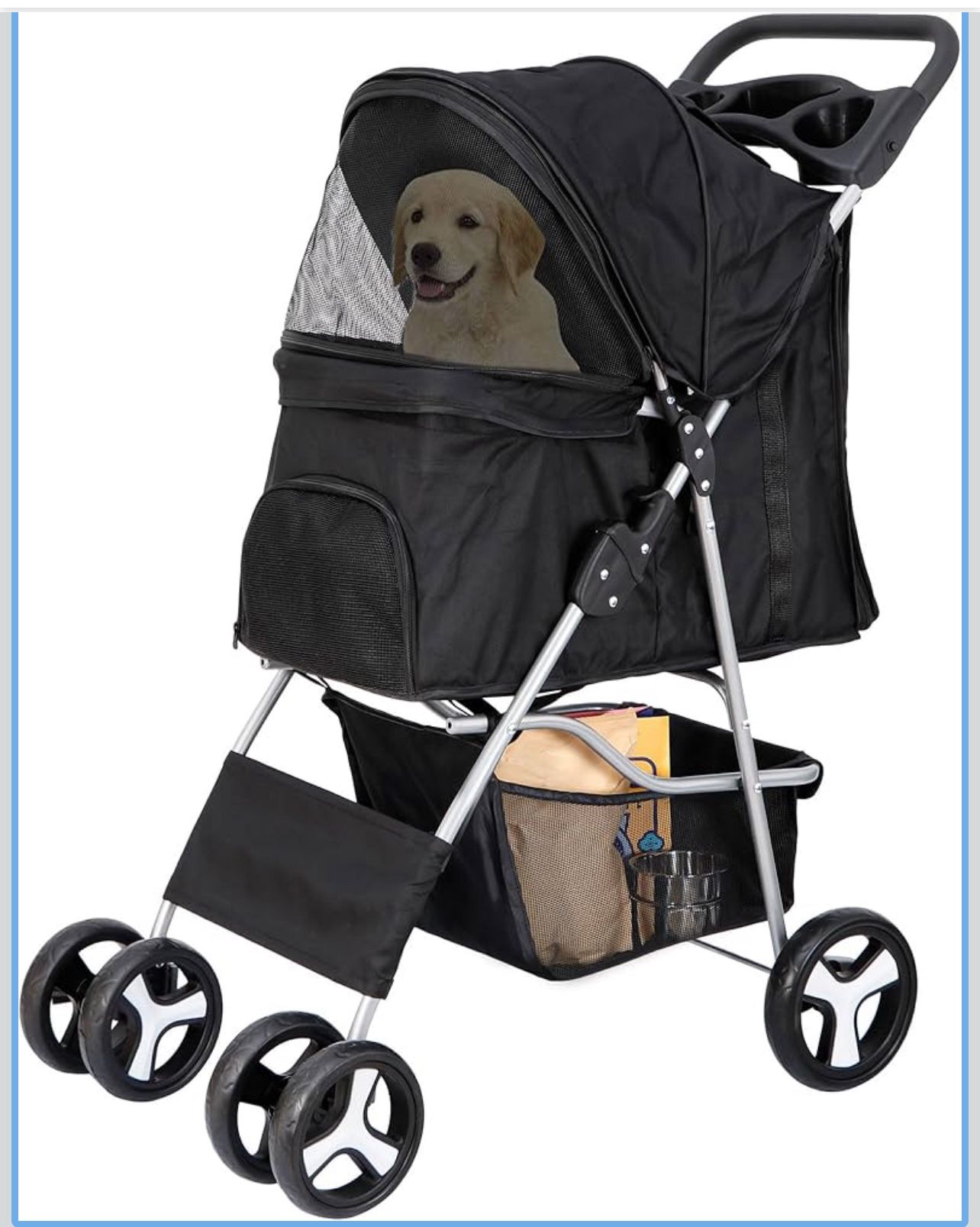 Pet Stroller (black) #2274