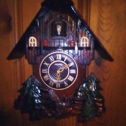 Vintage Cuckoo Clock Mint Condition.$250 For The Pair The Chair And The Cuckoo Clock