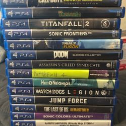 PS4 Games With Cases