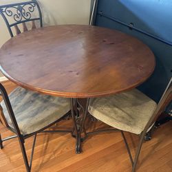 Wrought Iron Circular Table Set