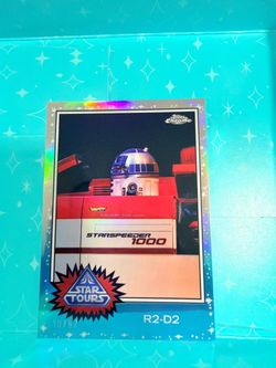 Topps Chrome Star Tours R2-D2 Refractor Card