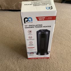 17” Oscillating Ceramic Tower Heater