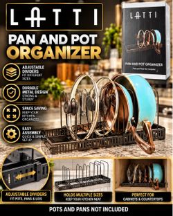 Latti Pan and Pot Organizer Rack