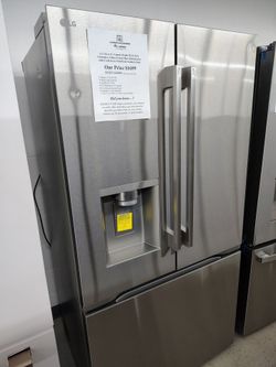 $849 (THIS WEEK ONLY: 50% OFF FRENCH 3 DOOR REFRIGERATORS) LG 24Cu Ft 36 W