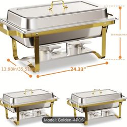 Golden Chafing Buffet Set 