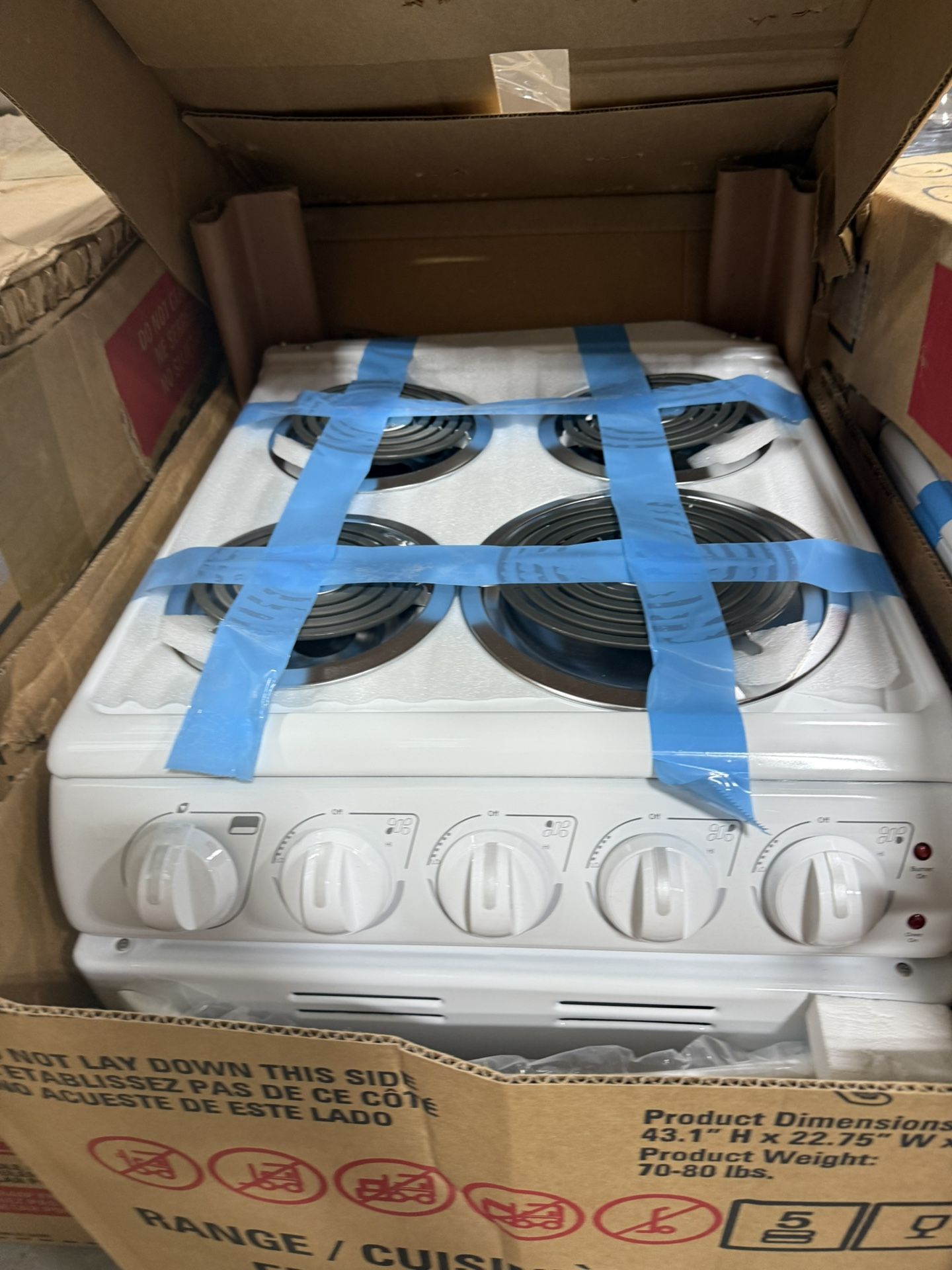electric range new 20 inches new