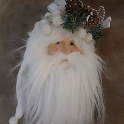Woodland Santa Head Ornament 