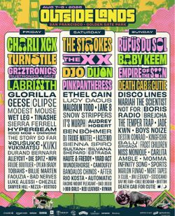 OUTSIDELANDS 3-Day GA WRISTBAND