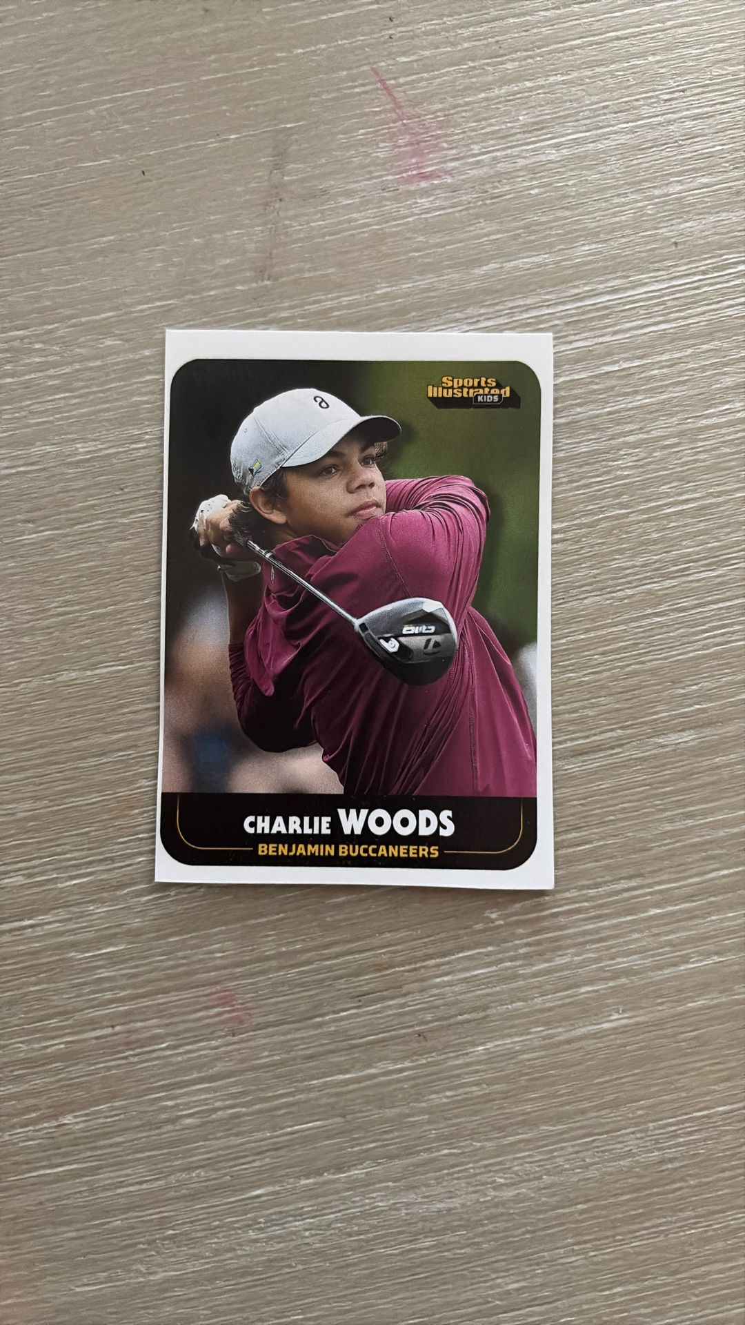 Charlie Woods Sports Illustrated Card