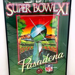 Raiders Vs Vikings 1977 Super Bowl XI  Official NFL Poster 24x35