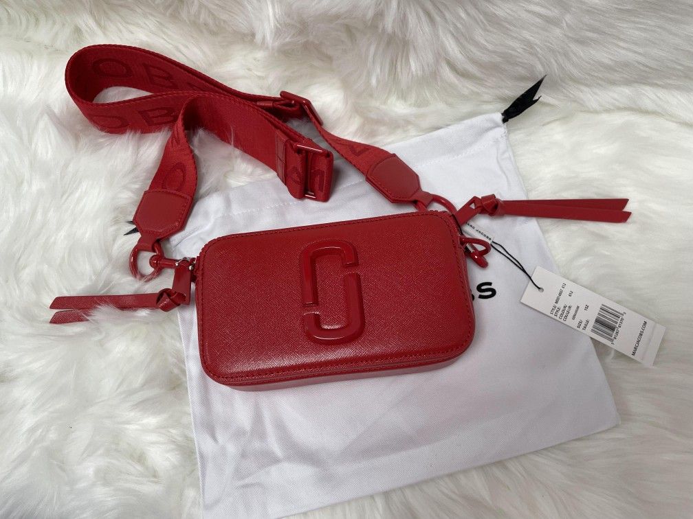 Marc Jacobs Snapshot Crossbody Bag Sandcastle Geranium