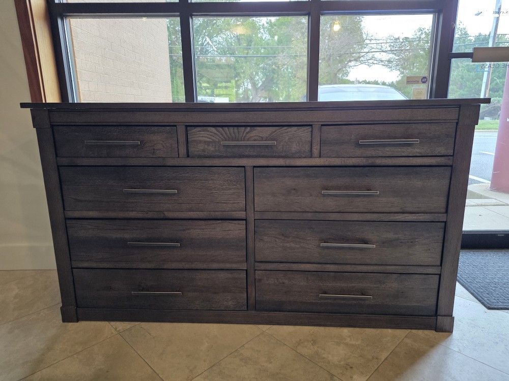 Pottery Barn Livingston brown dresser