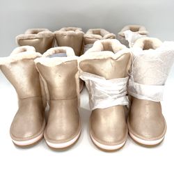 Sugar Girls Milhoja Cozy Boots Faux Fur Rose Gold