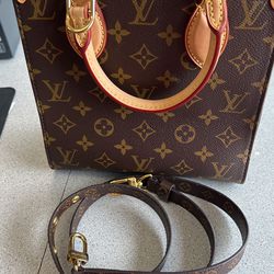 Louis Vuitton Sac Plat Bb Bag Monogram Brown