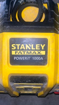 battery, air pump and car jumper