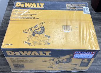 Dewalt 15 Amp 12” Double Bevel Sliding Compound Miter Saw W/ XPS Technology DWS780 Brand New 
