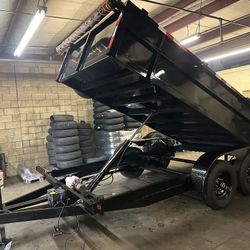 8x14x2 dump trailer Bobcat Kit 7k Axles