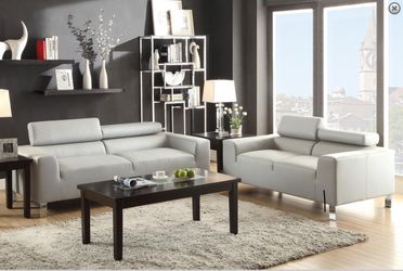 Sofá + Love Seat grey in Offert (7265)