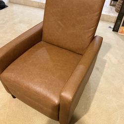 Faux Leather Recliner Chair