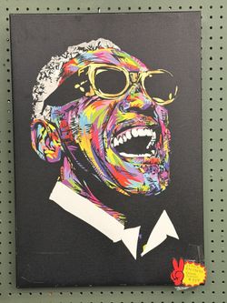 Ray Charles Canvas - Colorful 