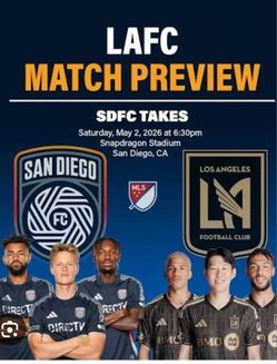 2 tickets SDFC vs LAFC Today, MAY 2