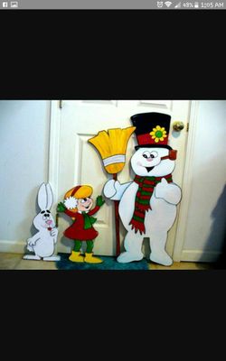 Christmas outdoor wood decorations