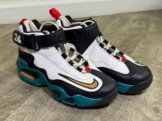 Nike Air Griffey Max 1 GS DJ5193-100 6.5Y KIDS Black/White/Blue Mid Top