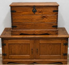 Wood Chest and Cabinet