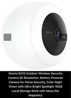 Noorio Outdoor Wireless Security Camera