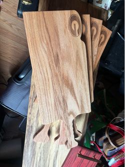 Handmade UGA red oak charcuterie boards