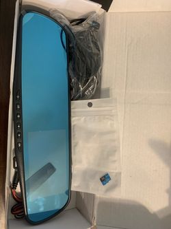 Rearview Mirror Dash Cam with SD Card