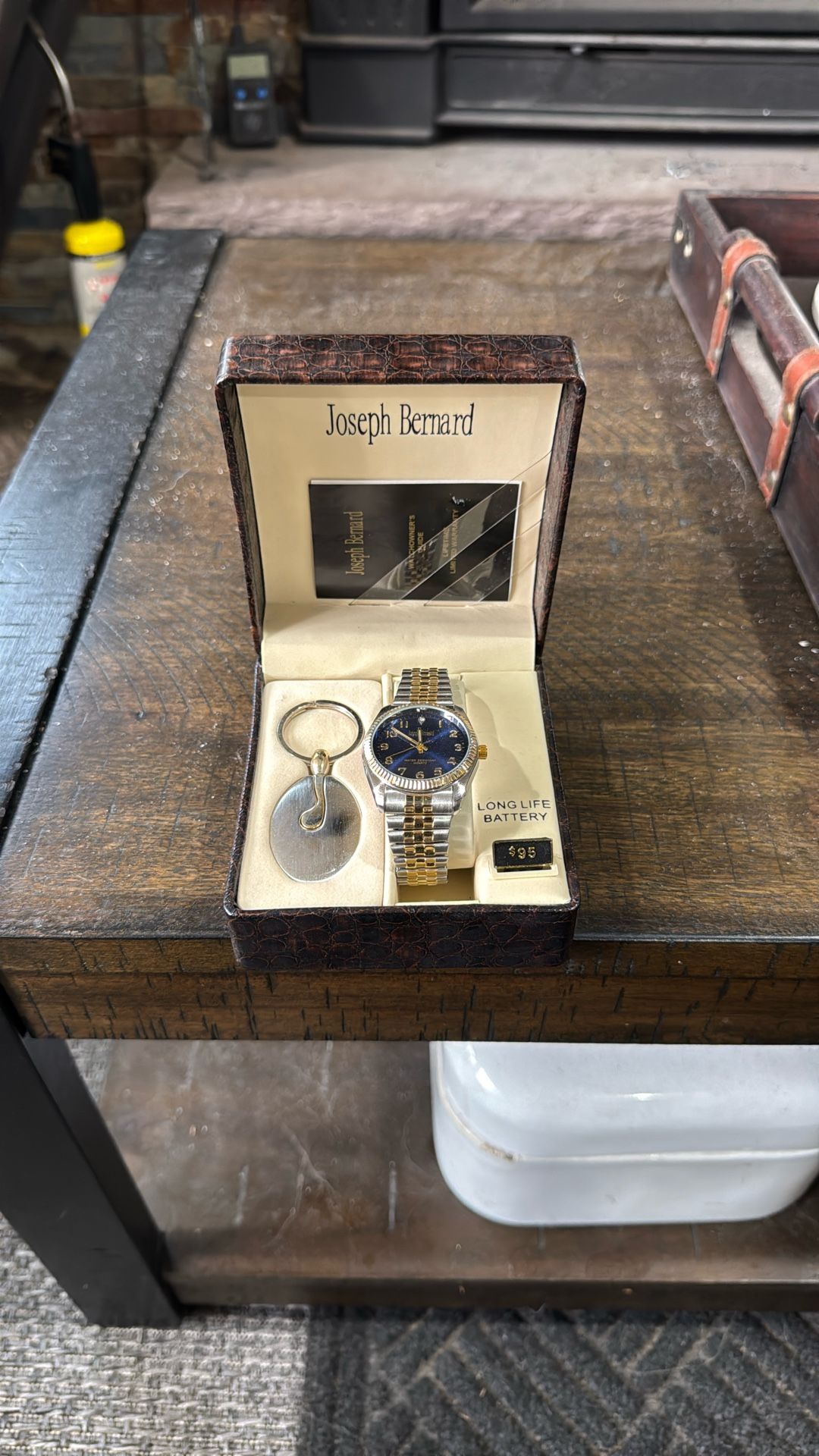 Vintage Joseph Bernard Watch And Keychain