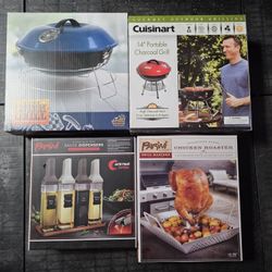 Portable Grill, Sauce Dispenser, Roaster 