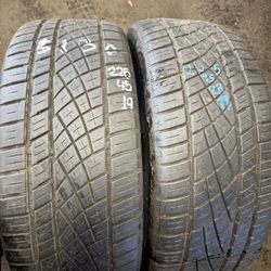 225/45 19 Pair Of Tires Brand Continental 
