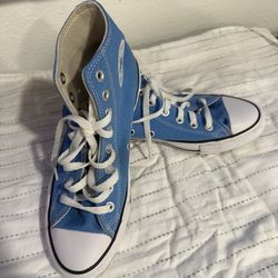 Sky blue High top Converse 