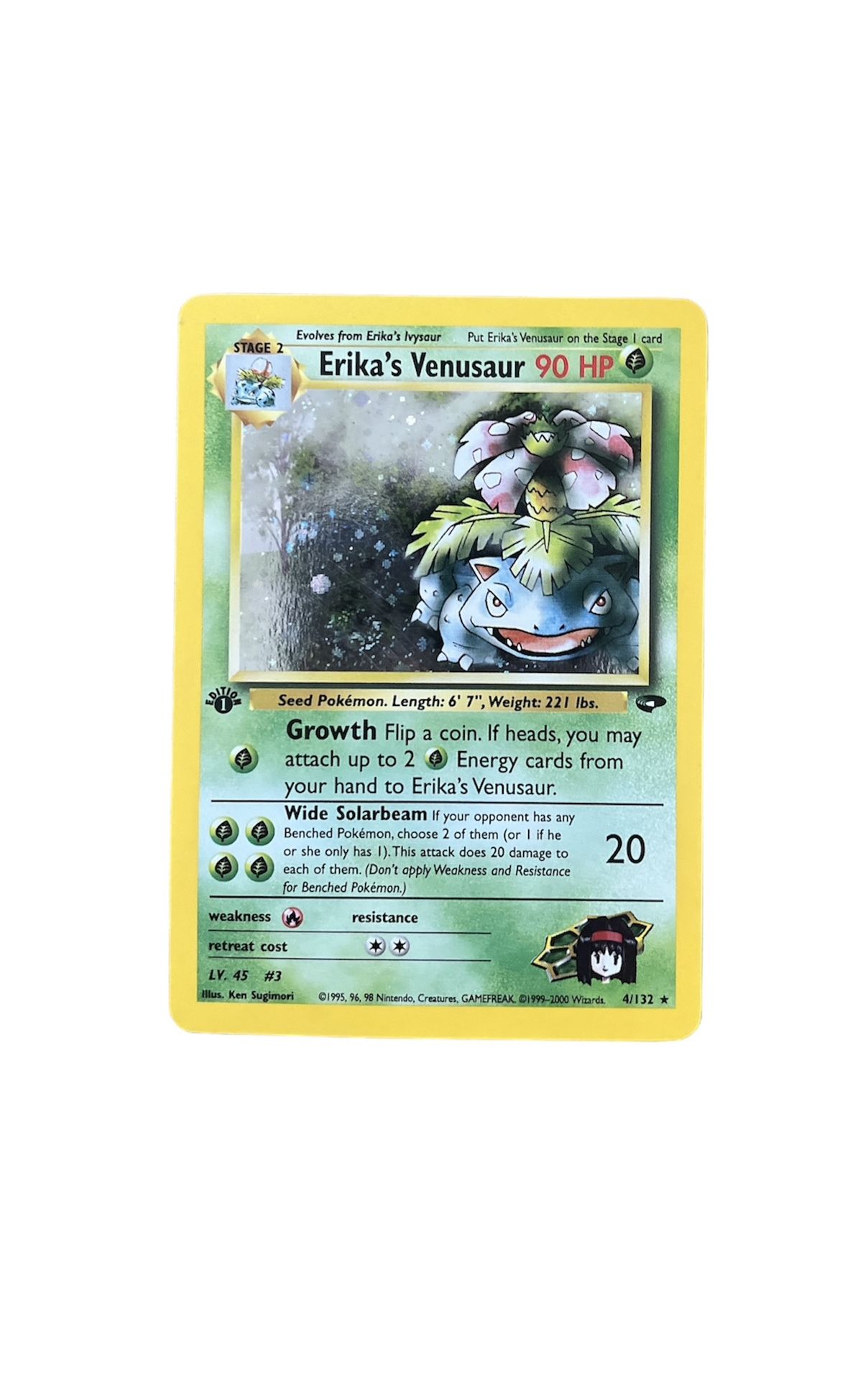 Erika's Venusaur Pokémon holo trading card old valuable card #Pokemon