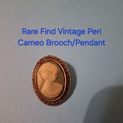 Rare Find Vintage Peri Cameo Brooch/Pendant-$40.00