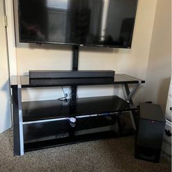 Tv Stand And Sound Bar With Bass 