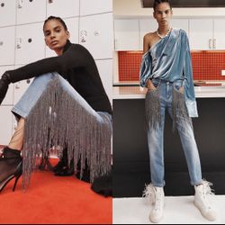 Hellessy Fringe Jeans, Size 4; Retail/ $520