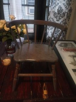 Vintage wooden toddler chair