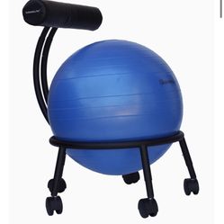 Yoga Ball Chair w/ Wheels and Ball